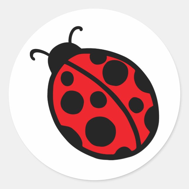 Adesivo Stickers Red Ladybug (Frente)