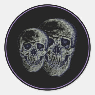 Adesivo Stickers-Skulls do Halloween
