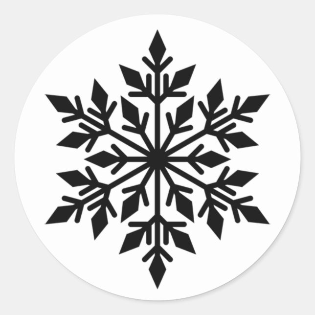 Adesivo Stickers Snowflake de Natal (Frente)