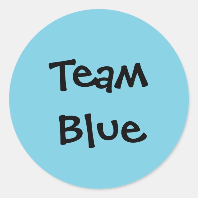 Adesivo Stickers "Team Blue" (Frente)