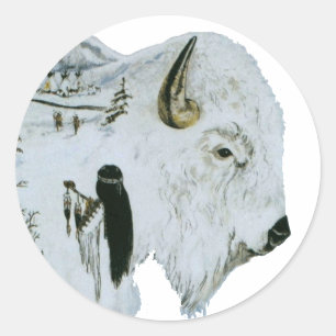 Adesivo Stickers White Buffalo