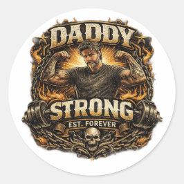 Adesivo StickerStrong Dad Funny Fitness Father Sticker Vin
