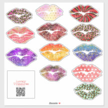 Stickervel 12 kusjes - groot