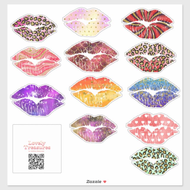 Adesivo Stickervel 12 kusjes - groot (Folha)