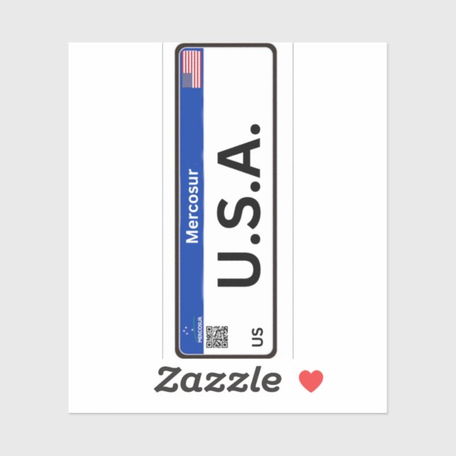 Adesivo Stickets USA Mercosur (Folha)