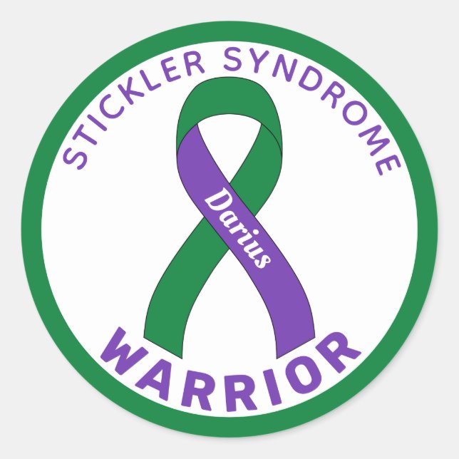 Adesivo Stickler Síndrome de Stickler (Frente)