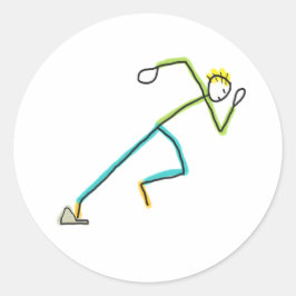 Adesivo Stickman Corredor