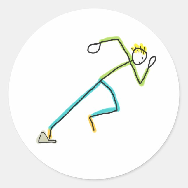 Adesivo Stickman Corredor (Frente)
