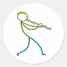 Stickman Tocando Flauta