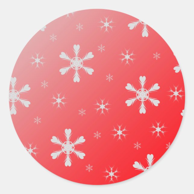 Adesivo Sticks Red Snowflakes (Frente)
