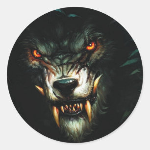 Adesivo stiker irritado do lobo:)