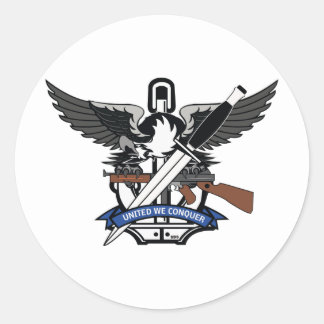ADESIVO STIKER ROND UNITED WE CONQUER