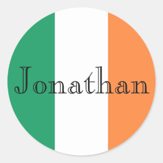 Adesivo stkcnt Nome Personalizável do Sinalizador Irlandês