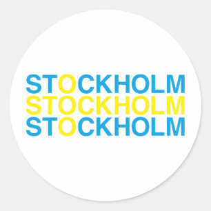 Adesivo STOCKHOLM Bandeira Sueca