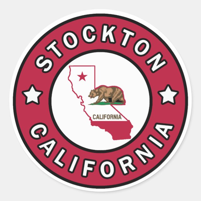 Adesivo Stockton California (Frente)