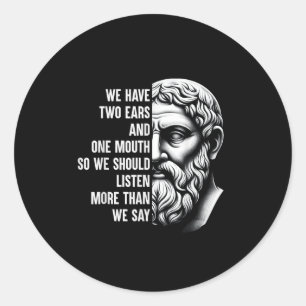 Adesivo Stoic Filósofo Zeno, Motivação De Citação Cidadã