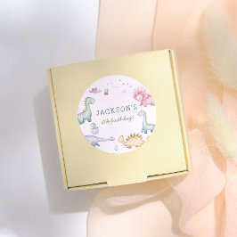 Adesivo Stomp, Chomp & Roar Dinosaur Boys Birthday Party