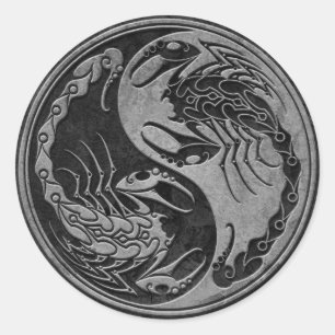 Adesivo Stone Escuro Yin Yang Scorpions