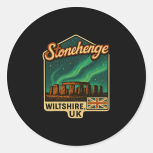 Adesivo Stonehenge Wiltshire Reino Unido Aurora Borealis L