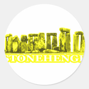 Adesivo Stonehenge Yellow transp The MUSEUM Zazzle Gifts
