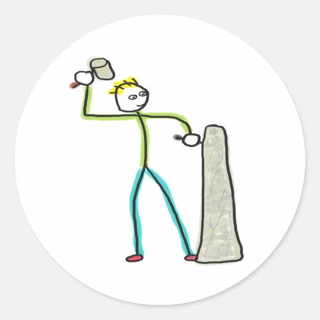Adesivo Stonemason Stickman (Frente)