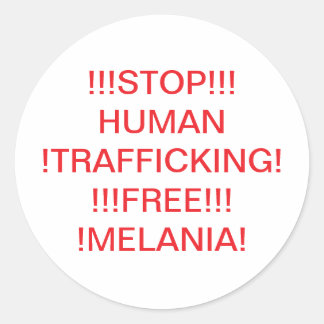 Adesivo STOP HUMAN TRAFFICKING Hankamer Artjunkhaus COMIC