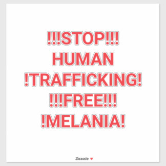 Adesivo STOP HUMAN TRAFFICKING Hankamer Artjunkhaus COMIC