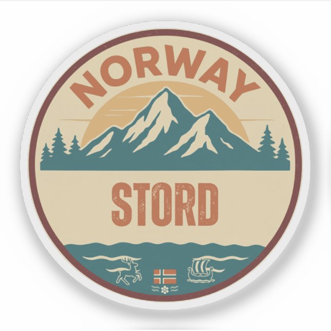 Adesivo Stord, Noruega Noruega (Frente)