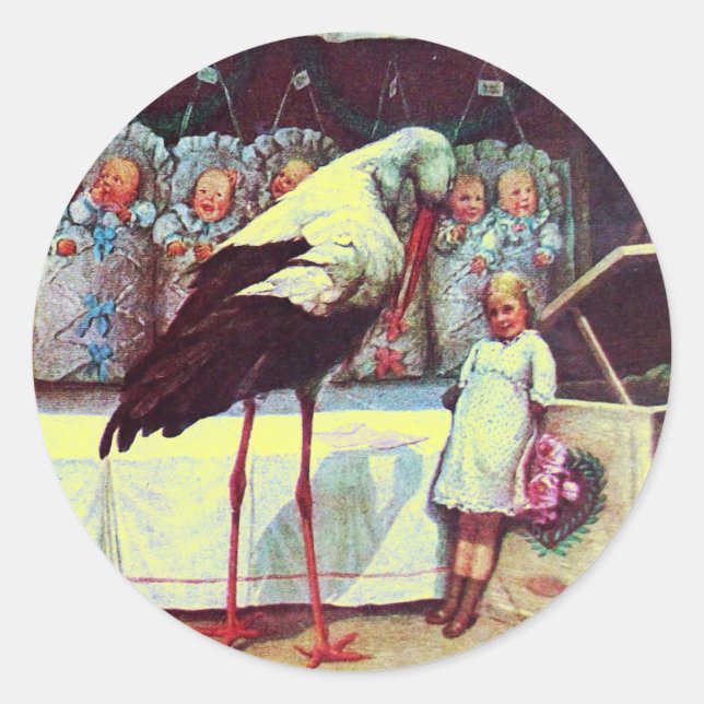 ADESIVO STORK BABY BOY CHÁ 3 (Frente)