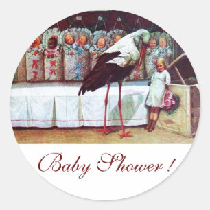 Adesivo STORK BABY BOY CHÁ 3 branco