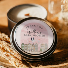 Adesivo Stork Boho Chá de fraldas Bebê Sprinkle Obrigado