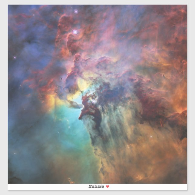 Adesivo Stormy Seas of Lagoon Nebula em Sagitário (Folha)