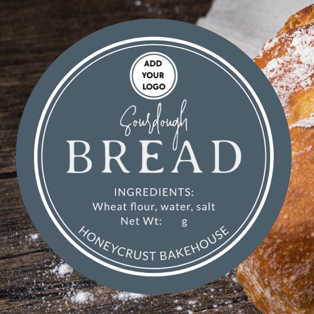 Adesivo Stormy Sky Blue Bakery Sourdough Bread Sticker (Criador carregado)