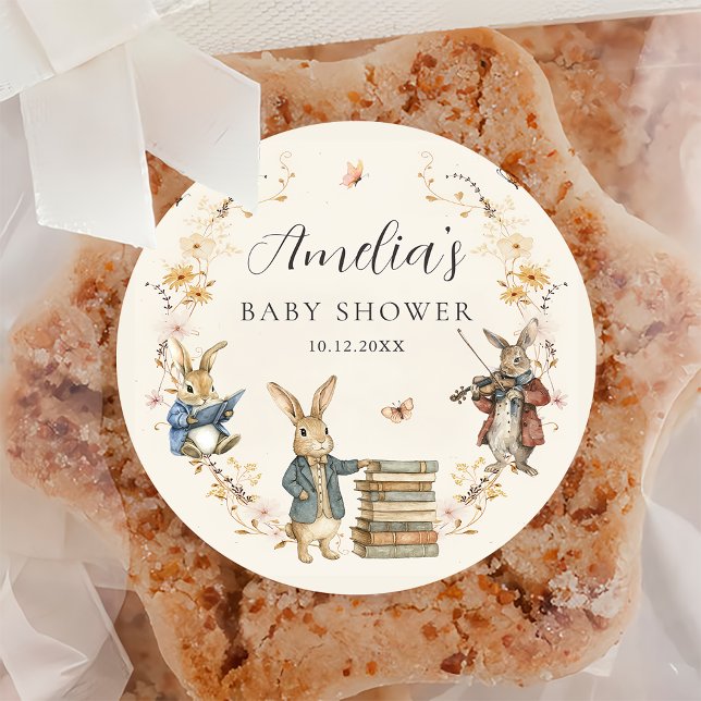 Adesivo Storybook New Chapter Begin Baby Shower Sticker (Criador carregado)