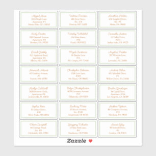 Adesivo Storybook Woodland Fox Chá de fraldas Endereço Con