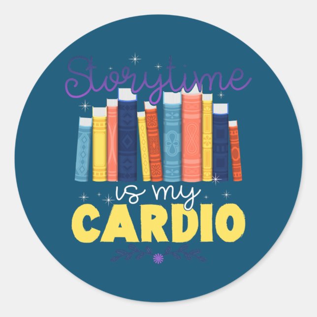 Adesivo Storytime É Meu Livro De Histórias De Cardio (Frente)