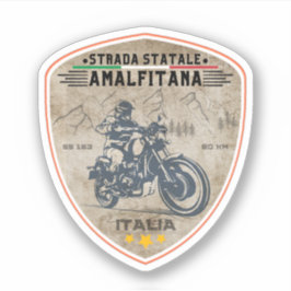 Adesivo Strada statale 163 Amalfitana apls italiano