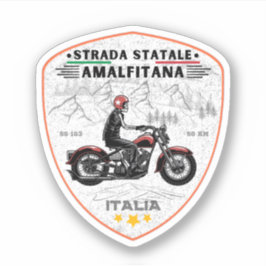 Adesivo Strada statale 163 Amalfitana apls italiano