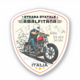 Adesivo Strada statale 163 Amalfitana apls italianos