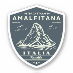 Adesivo Strada statale 163 Amalfitana apls italianos 