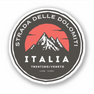 Adesivo Strada statale 48 delle Dolomée