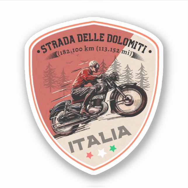Adesivo Strada statale 48 delle Dolomée (Frente)