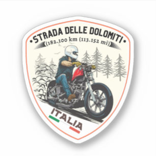 Adesivo Strada statale 48 delle Dolomi 1