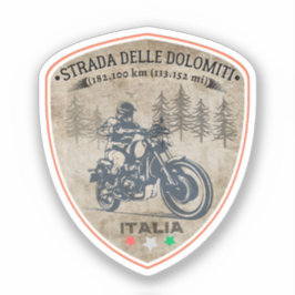 Adesivo Strada statale 48 delle Dolomiti