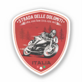 Adesivo Strada statale 48 delle Dolomiti