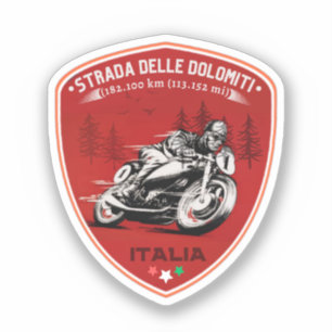 Adesivo Strada statale 48 delle Dolomiti