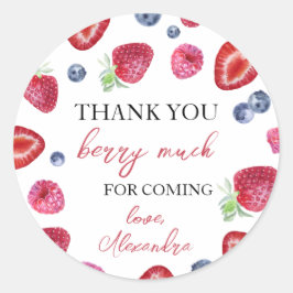 Adesivo Strawberry Berry Primeiro Aniversário