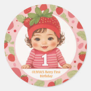 Adesivo Strawberry Berry Primeiro Stic Clássico de Anivers