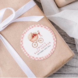 Adesivo Strawberry Berry Sweet Baby Shower Favor