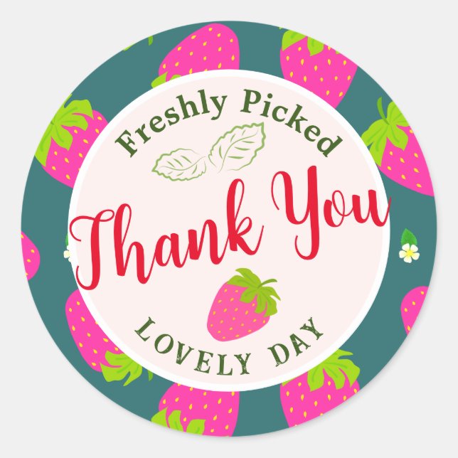 Adesivo Strawberry Green (Frente)